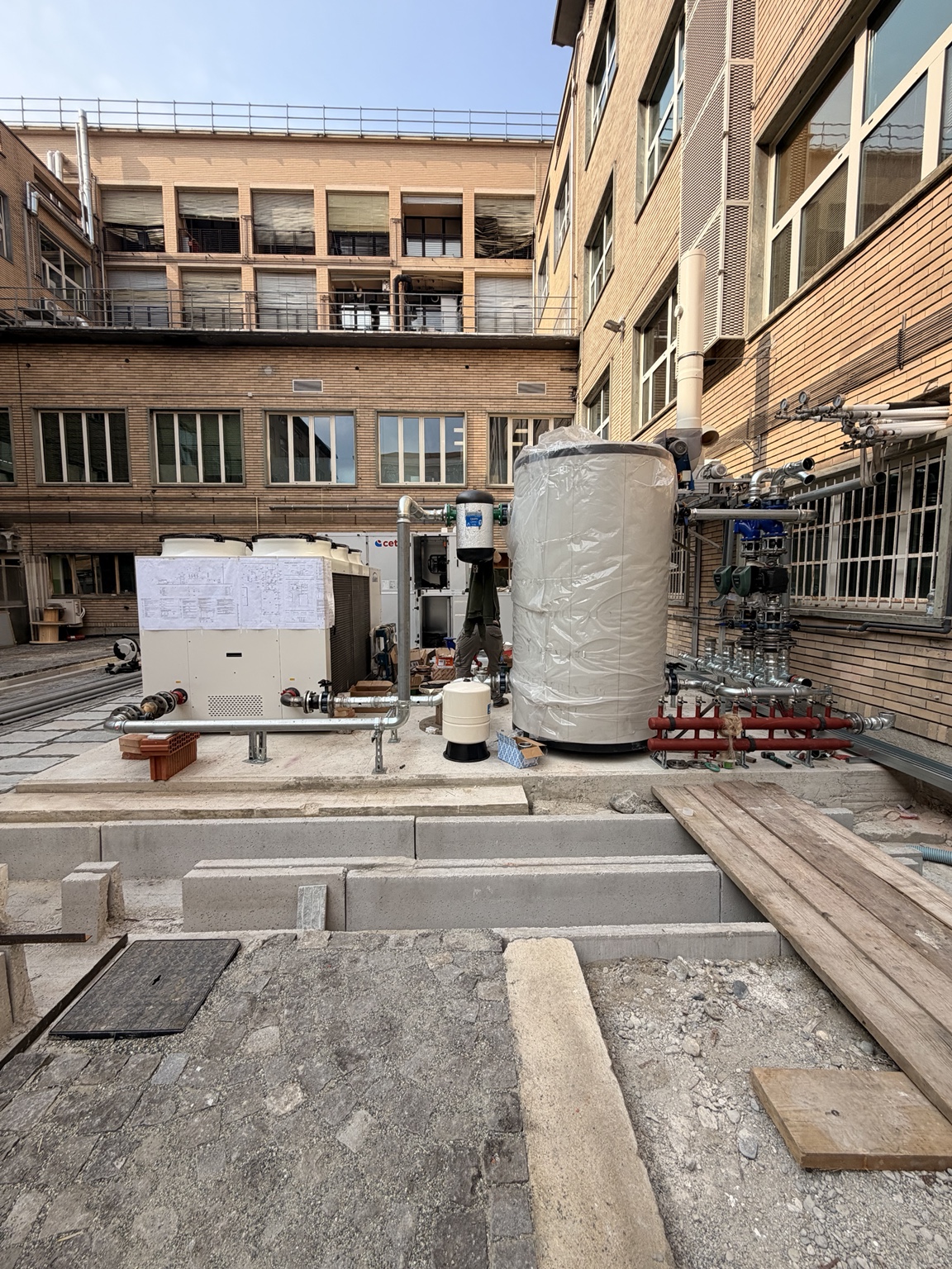 Dettaglio esterno del cantiere